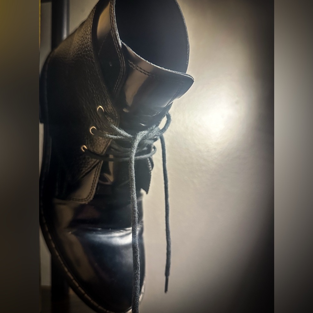 MM6 Lace Up Combat Boots - size 36